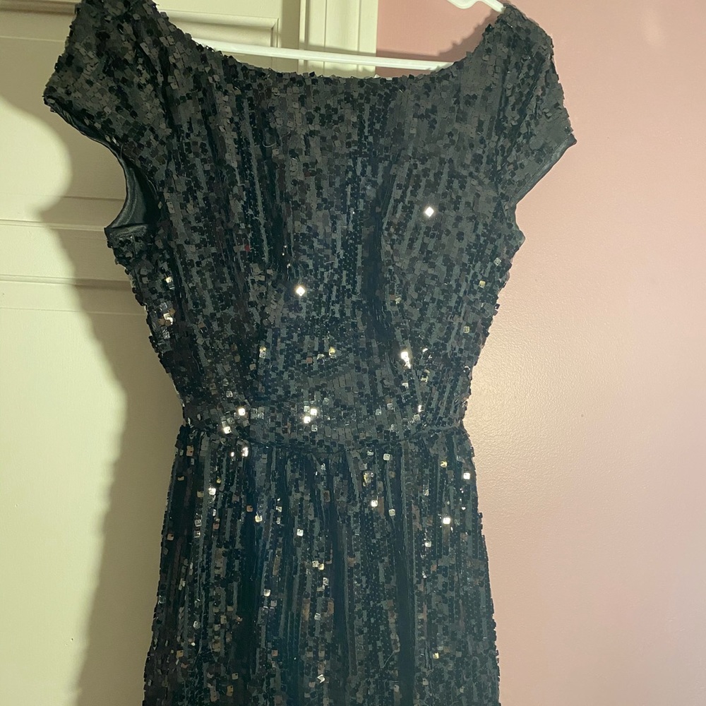 Black sequin dress